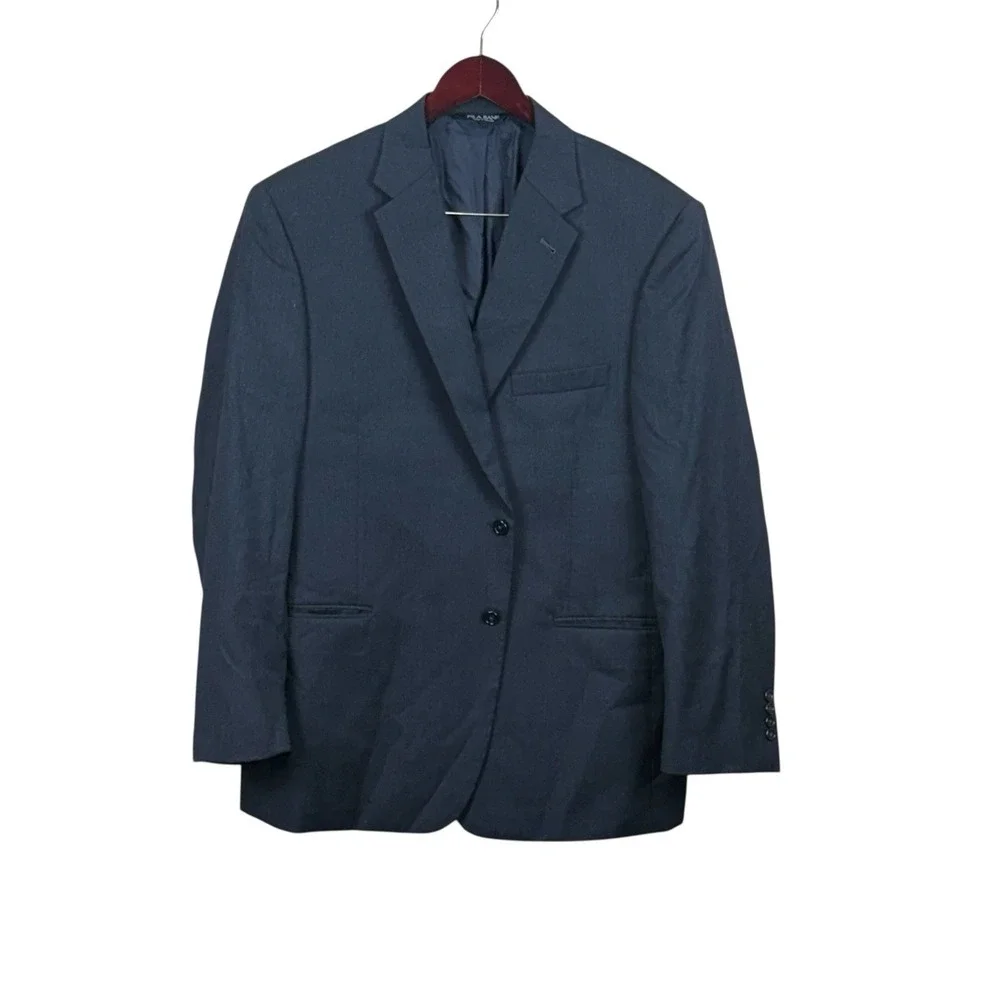 Jos. A Bank 810 Men's 46R Charcoal Gray 100% Wool Suit Jacket Blazer Sport Coat